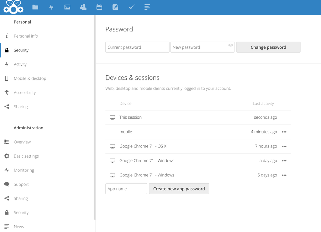 Setting an App Password
